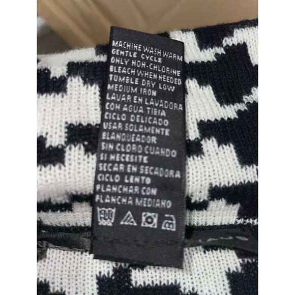 Josephine Chaus Women's Houndstooth Sweater Blazer Cardigan size S Cotton Blend - Picture 8 of 8